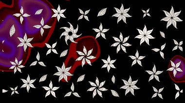 Çiçek deseni duvar kağıdı, desen dolguları ve web sayfası arka planı için kullanılabilir. Süslü zentangle çizim dokusu, soyut çiçeklerle süslenmiş. Şekillendirilmiş çiçekli çizim deseni.