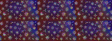 Raster illüstrasyonu. Klasik tropikal doğal elementlerin suluboya seti. Egzotik çiçekler, botanik, mor ve mor renkler üzerine klasik bir doğa..