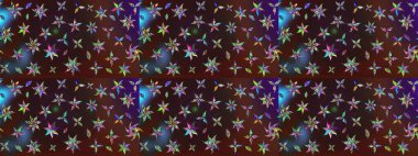 Çiçekli çiçek deseni, suluboya. Süslü kumaş deseni. Raster deseni.