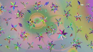 Raster Güzel kumaş deseni. Çiçek arkaplan ile soyut zarafet çizim deseni.