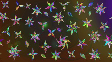 Güzel suluboya yaz çiçekleri deseni..