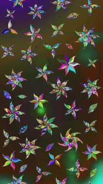 Çiçek tasarımı için inanılmaz bir kolaj cenneti tarzı. Çiçekli zambakların eskiz geçmişi. Parlak çiçekli kolaj çiçekleri kahverengi ve gri.