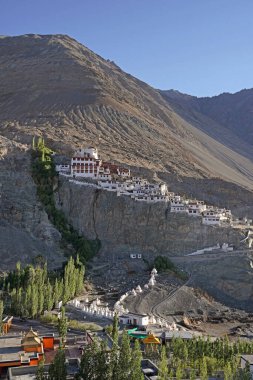 Diskit Budist manastır Nubra Vadisi Keşmir, Hindistan