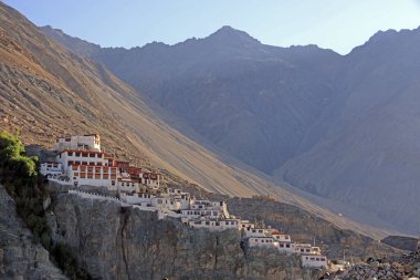 Diskit Budist manastır Nubra Vadisi Keşmir, Hindistan
