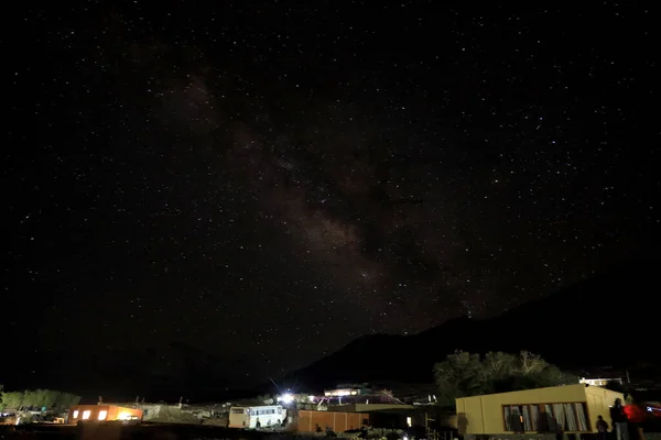 Melkweg Uit Nako Village Himachal Pradesh — Stockfoto