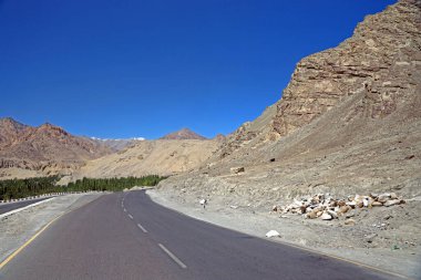 Leh, Ladakh, Hindistan 'a giden yollar..