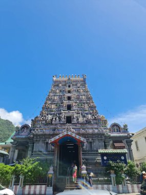 Baie Beau Vallon - Seyşeller 'deki Mahe adasında tropikal plaj