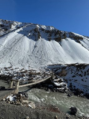 Hindistan, Spiti Vadisi 'ndeki Kee Manastırı manzarası