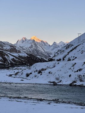 Hindistan, Spiti Vadisi 'ndeki Kee Manastırı manzarası