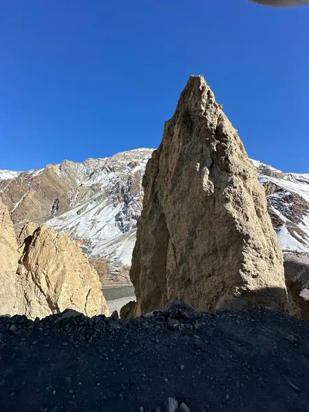 Hindistan, Spiti Vadisi 'ndeki Kee Manastırı manzarası