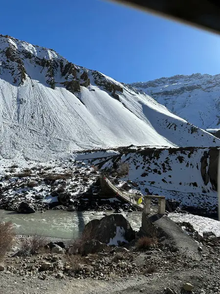 Hindistan, Spiti Vadisi 'ndeki Kee Manastırı manzarası