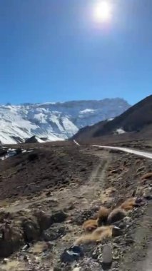 Hindistan, Spiti Vadisi 'ndeki Kee Manastırı manzarası