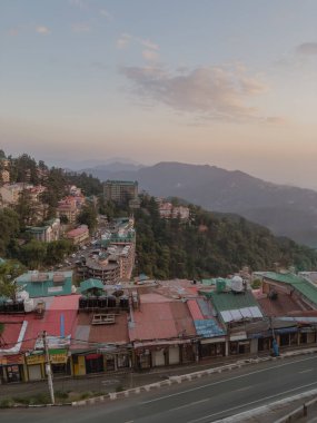Sunset Time Shimla, The Queen of Hills, Himachal Pradesh, Hindistan.