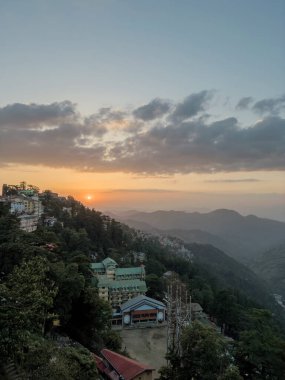 Sunset Time Shimla, The Queen of Hills, Himachal Pradesh, Hindistan.