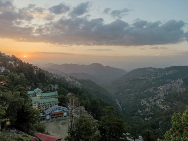 Sunset Time Shimla, The Queen of Hills, Himachal Pradesh, Hindistan.