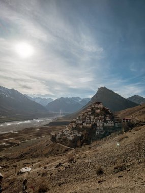 Spiti bölgesindeki Kye Manastırı, Himachal Pradesh, Hindistan.