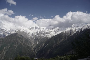 Kinnaur Kailash at dusk, Kalpa, Kinnaur district, Himachal Pradesh, Himalayas, India clipart