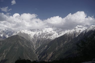 Kinnaur Kailash at dusk, Kalpa, Kinnaur district, Himachal Pradesh, Himalayas, India clipart