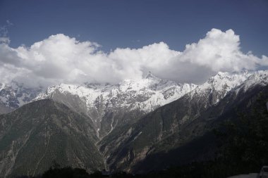 Kinnaur Kailash at dusk, Kalpa, Kinnaur district, Himachal Pradesh, Himalayas, India clipart