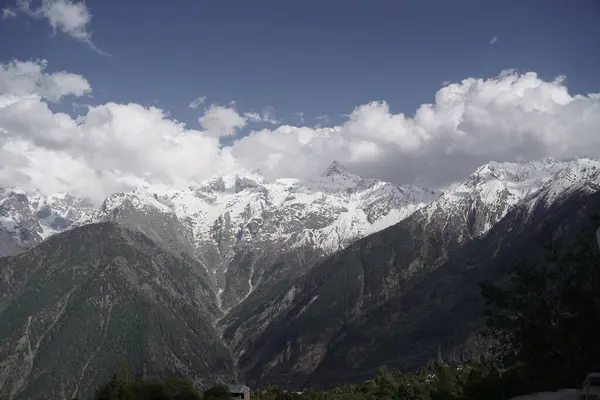 Kinnaur Kailash, alacakaranlıkta, Kalpa, Kinnaur ilçesi, Himachal Pradesh, Himalayalar, Hindistan