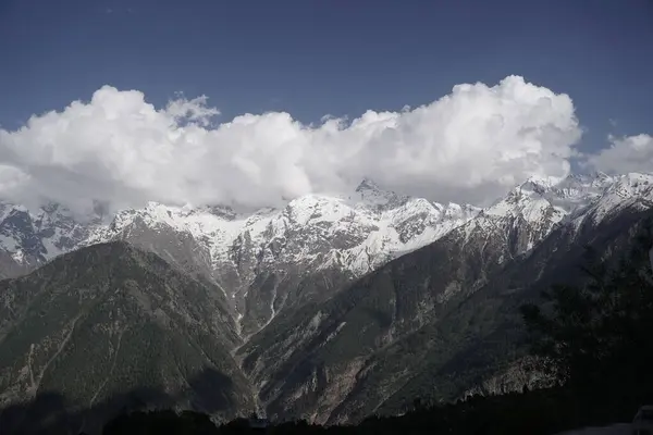 stock image Kinnaur Kailash at dusk, Kalpa, Kinnaur district, Himachal Pradesh, Himalayas, India