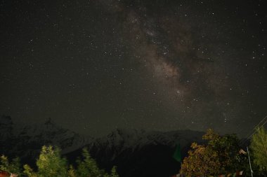 The Spiti Milky Way is visible to the naked eye, making it one of the few places on Earth where you can witness such celestial grandeur without the aid of telescopes. clipart