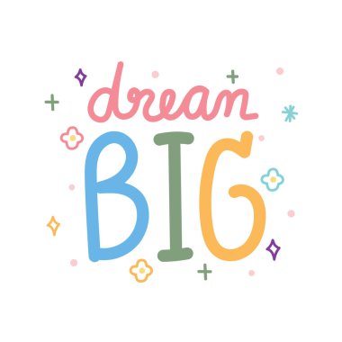 Çiçekli büyük metin ve beyaz arka plan üzerine pastel konseptte küçük simge tasarımı hayal et. İzole edilmiş. Mesaj. Tıklayıcı..