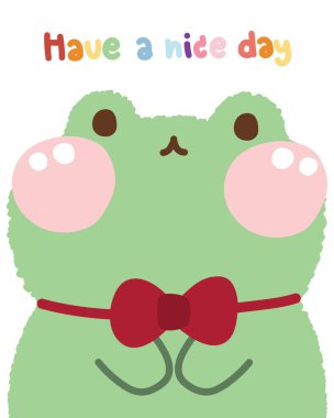 Beyaz arka planda sevimli bir kurbağa bebek. Sürüngen hayvan karakteri çizimi. Minimum el çizimi. Pastel. Görüntü için, kart, poster, kitap kapağı..