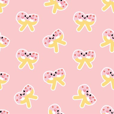 Kusursuz bir gülümseme şekli, çilekli kraker arka planı. Ekmek. Pasta. Tatlı. Karakter çizimi. Kart, poster, bebek kıyafetleri..