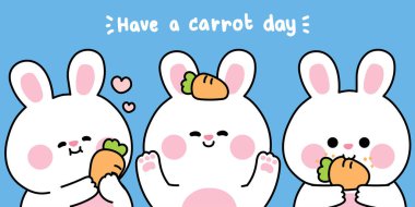 Çeşitli pozlarda sevimli tavşan seti. Doğu.Kemirgen hayvan hayvan karikatürü. Kart, çıkartma, bebek kıyafeti, parmak izi taraması..