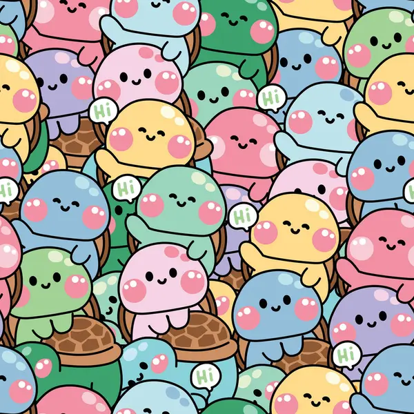 Tekrar ediyorum. Tatlı kaplumbağaların kusursuz desenleri birbirlerinin üstünde dururlar. Selamlaşırlar. Deniz altı hayvan karakteri çizgi film tasarımları. Rahatla..