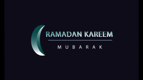 Ramadán Kareem Saludos Filmación Abrazando Espíritu Temporada Con Llamamiento Visual — Vídeo de stock