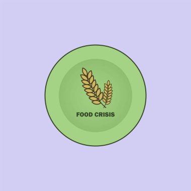 FOOD CRISIS OR HUNGER CRISIS SYMBOL clipart