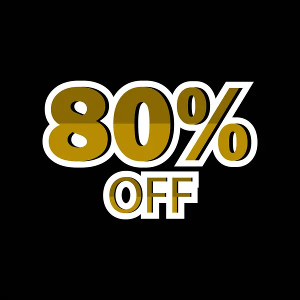 Spekial teklif satışı% 80 'i siyah arka planda izole edilmiş. İndirim teklifi fiyat etiketi, reklam kampanyası sembolü satış tanıtım pazarlaması, indirim etiketi% 50 indirim..