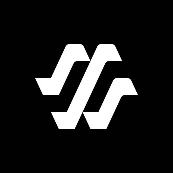 Lettera Logo Design Logo Moderno Design Monogramma Vettore — Vettoriale Stock