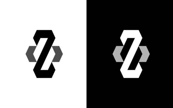 Z文字のロゴデザインは 右矢印 現代のロゴデザイン ベクトルを残しました — ストックベクタ