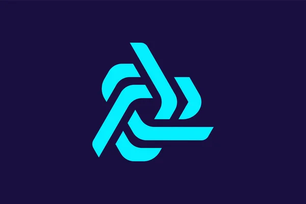 Projekt Logo Litery Monogram Ikona Wektor — Wektor stockowy