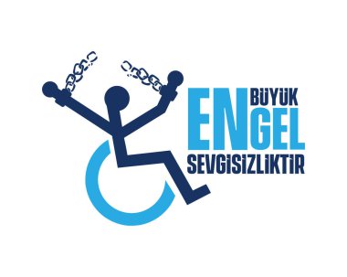 3 aralik dunya engelliler gunu. Çeviri: 3 Aralık Dünya Engelli Günü, vektör logosu pasifleştirildi
