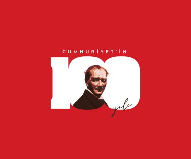 29 Ekim Cumhuriyet Bayrami 100.yll. Çeviri: 29 Ekim Türkiye Günü 100. yıldönümü