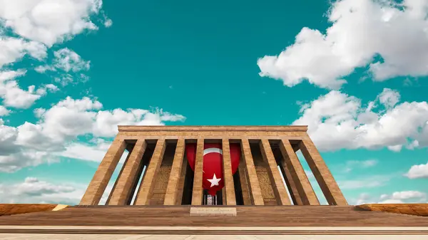 November Anitkabir Mausoleum Founder Turkish Republic Mustafa Kemal Ataturk Ankara — Stock Photo, Image