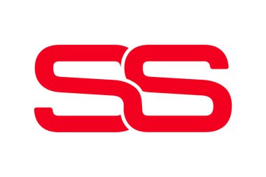 SS harfi logo tasarımı, modern logo ve monogram, vektör