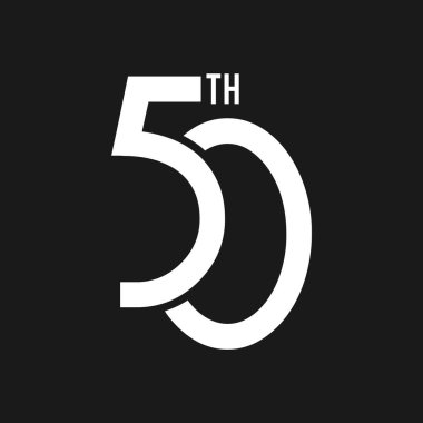 50 yıl yıldönümü vektör logosu