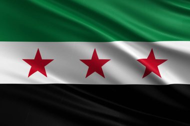 Suriye 'nin yeni bağımsızlık bayrağı, yeni Suriye bayrağı