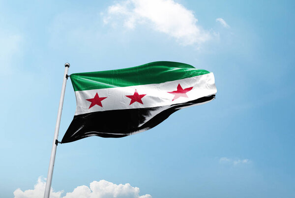 Syria's new independence flag, new syria flag