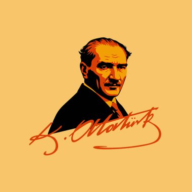 Mustafa Kemal Atatrk portresi, vektör