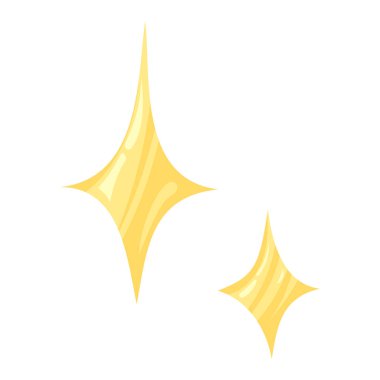 Beyaz arkaplanda izole edilmiş düz stil vektör yıldızı. Parmak izi ve kartlar için yıldız süslemesi. El çizimi parlak yıldız.