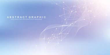 Küresel ağ geçmişi. Küresel iş konseptinde sosyal ağ iletişimi. Büyük veri görselleştirmesi. İnternet teknolojisi. Vektör illüstrasyonu