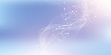 Küresel ağ bağlantısı kavramı. Küresel iş konseptinde sosyal ağ iletişimi. Büyük veri görselleştirmesi. İnternet teknolojisi çizimi