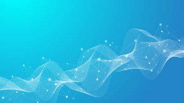 Küresel ağ bağlantısı kavramı. Küresel iş konseptinde sosyal ağ iletişimi. Büyük veri görselleştirmesi. İnternet teknolojisi çizimi