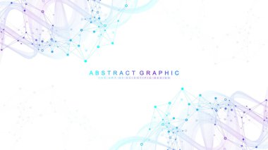 Soyut teknoloji ağ bağlantı noktaları. Dijital teknoloji ve büyük veri analiz geçmişi. Pleksus çizgileri olan beyaz bir arka plan. Soyut ağ ile Geometrik arkaplan.